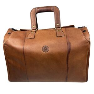 Glaser Designs 19” Leather Litigation Day Bag Satchel Briefcase Travel SF USA
